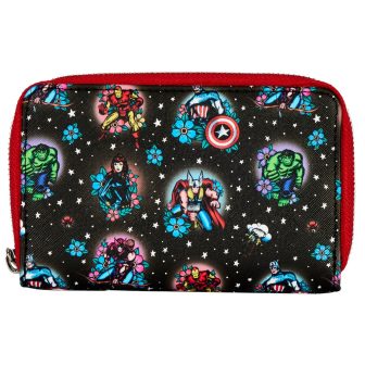 Loungefly Funko Marvel Avengers Tattoo Zip Around Wallet (MVWA0163)