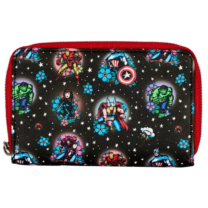 Loungefly Funko Marvel Avengers Tattoo Zip Around Wallet (MVWA0163)