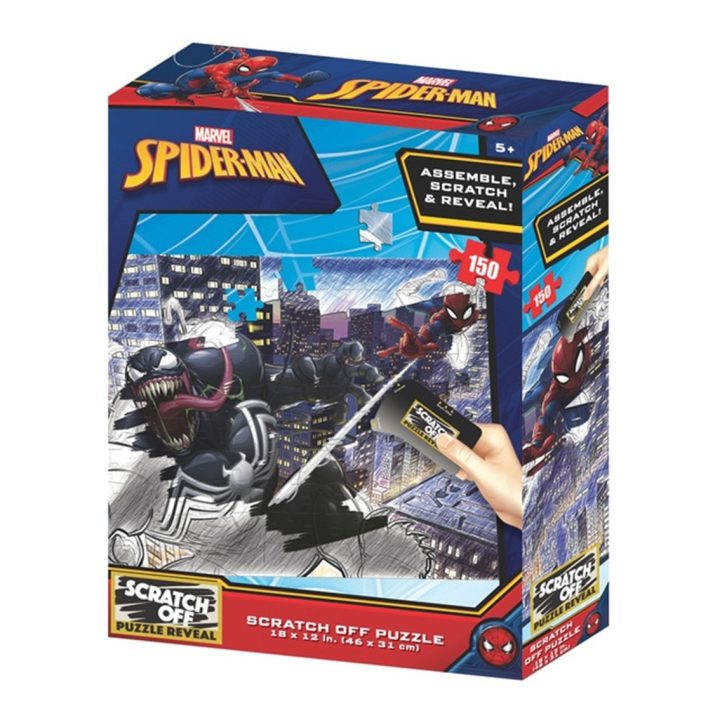 Scratch Puzzle Prime 3D Marvel Spider-Man vs Venom 150 Pieces