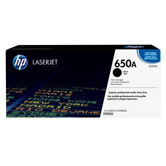HP Original LaserJet 650A Black Toner Cartridge