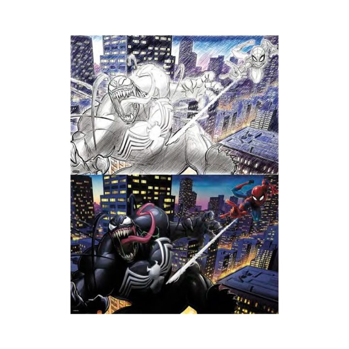 Scratch Puzzle Prime 3D Marvel Spider-Man vs Venom 150 Pieces