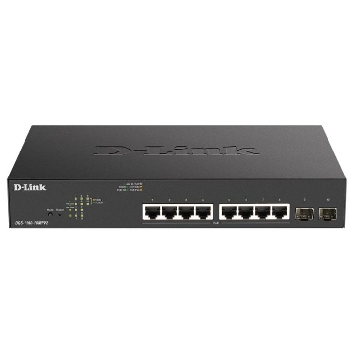 D-Link DGS-1100-10MPV2 Gerido L2 Gigabit Ethernet (10/100/1000)…