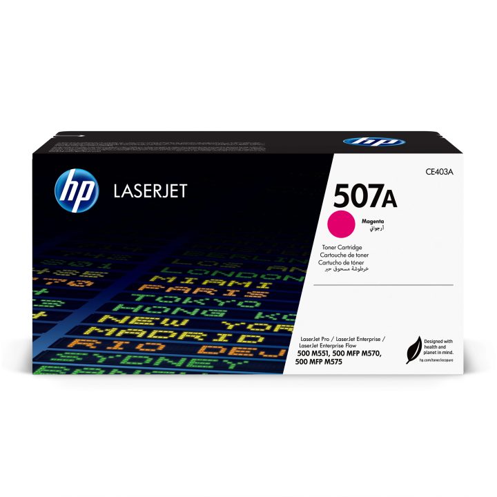 HP Cartucho de tóner original LaserJet 507A magenta