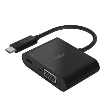 Adaptador USB-C a USB-C-VGA Belkin macho-hembra-negro (AVC001BTBK)
