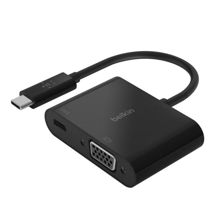 Adaptador USB-C para USB-C-VGA Belkin macho-fêmea-preto (AVC001BTBK)
