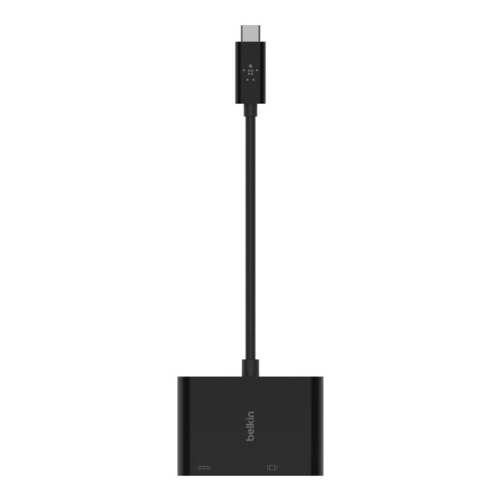 Adaptador USB-C para USB-C-VGA Belkin macho-fêmea-preto (AVC001BTBK)
