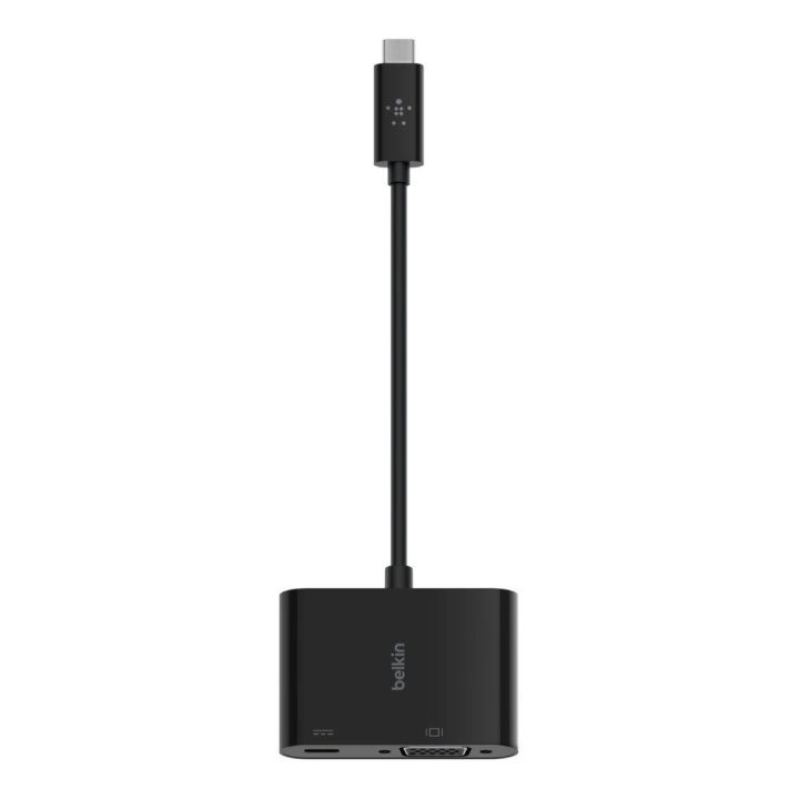 Adaptador USB-C para USB-C-VGA Belkin macho-fêmea-preto (AVC001BTBK)