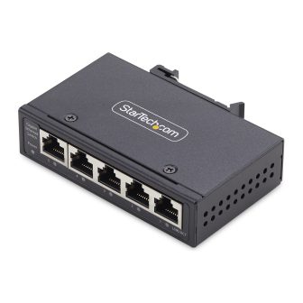 StarTech.com Switch Ethernet Industrial de 5 Portas Não Gerido IP30 -…