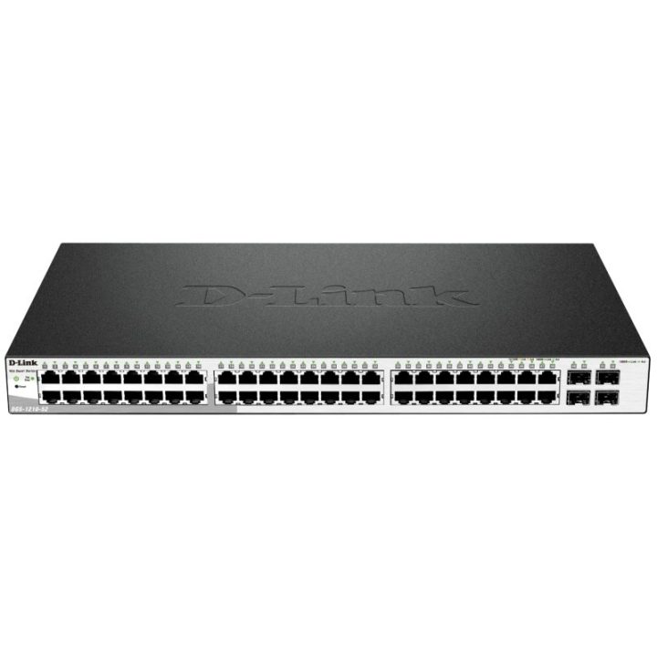 D-Link DGS-1210-52 Managed L2 Gigabit Ethernet (10/100/1000) 1U Black