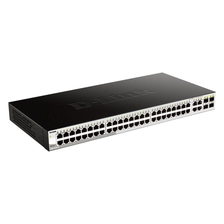 D-Link DGS-1210-52 Managed L2 Gigabit Ethernet (10/100/1000) 1U Black