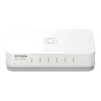 D-Link ES-1005C/E Unmanaged Fast Ethernet (10/100) Desktop White