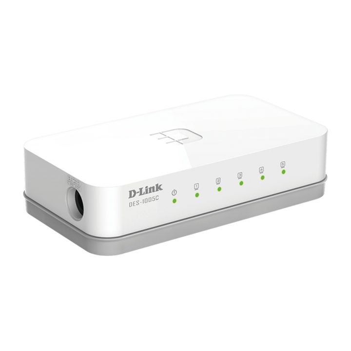 D-Link ES-1005C/E Unmanaged Fast Ethernet (10/100) Desktop White