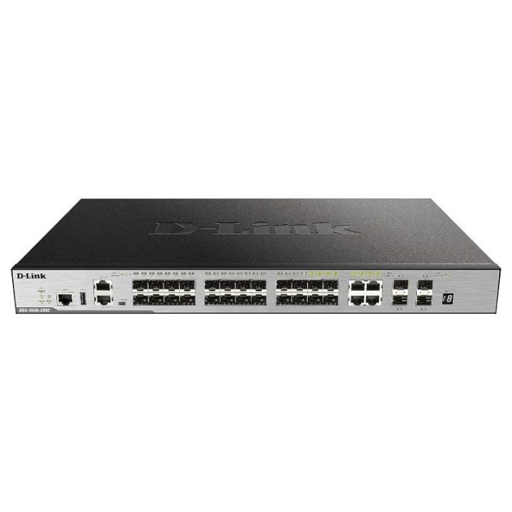 D-Link DGS-3630-28SC Managed L3 Switch 1U Black