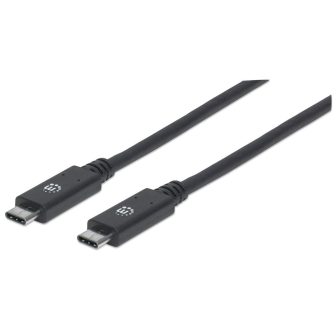 Manhattan Cable USB-C a USB-C, 1 m, macho a macho, 10 Gbps (USB 3.2…