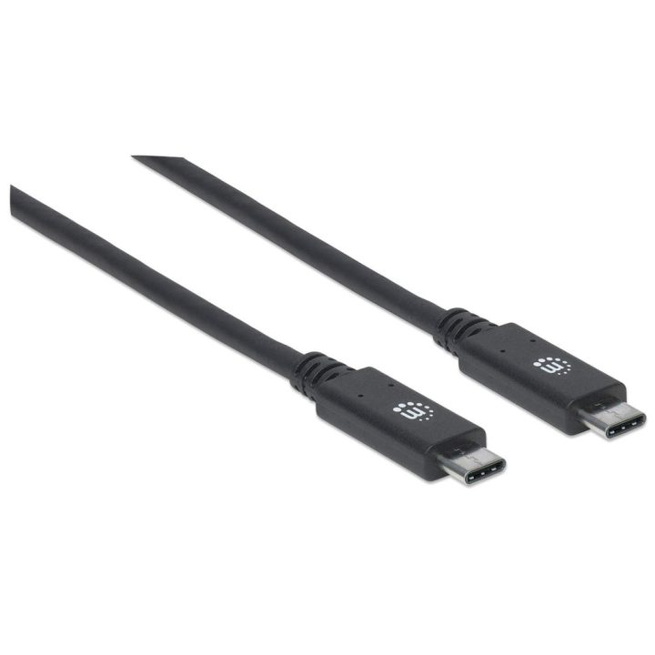 Manhattan Cabo USB-C para USB-C, 1 m, macho para macho, 10 Gbps (USB…