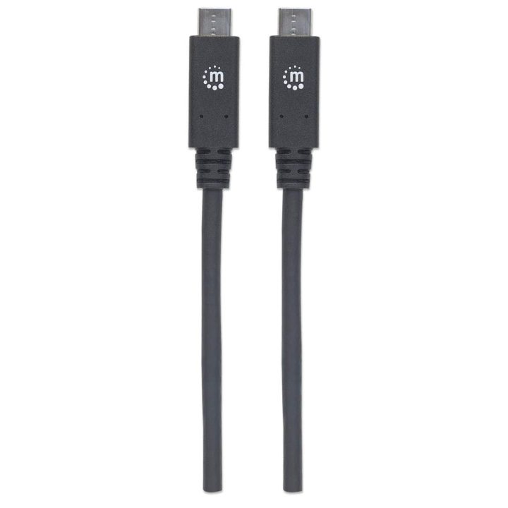 Manhattan Cable USB-C a USB-C, 1 m, macho a macho, 10 Gbps (USB 3.2…