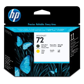 HP DesignJet 72 Matte Black and Yellow Print Head