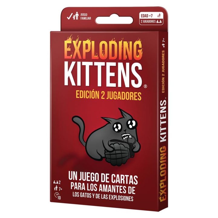 Asmodee Exploding Kittens Board Game 2-Player Edition PEGI 7…