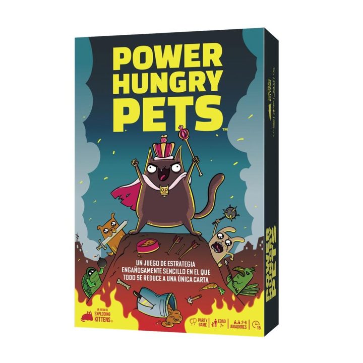 Asmodee Power Hungry Pets board game recommended age 7 years…