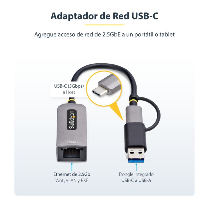StarTech.com USB Type-C to RJ45 Ethernet Network Adapter - USB-C…