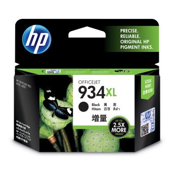 HP Cartucho de tinta original 934XL de alta capacidade preto