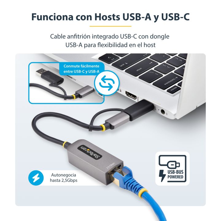 StarTech.com USB Type-C to RJ45 Ethernet Network Adapter - USB-C…