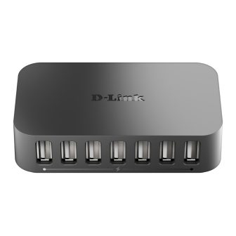 D-Link DUB-H7 USB 2.0 Type-B 480 Mbit/s Preto