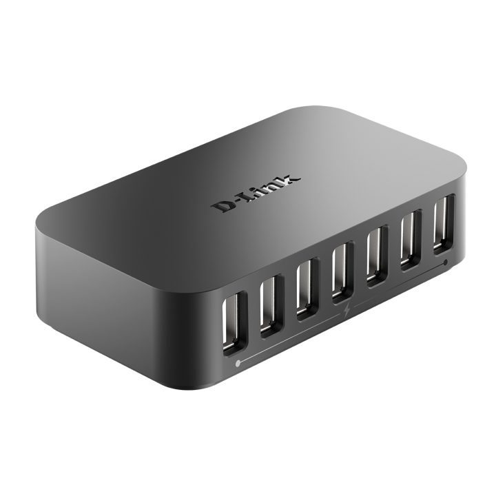 D-Link DUB-H7 USB 2.0 Type-B 480 Mbit/s Preto