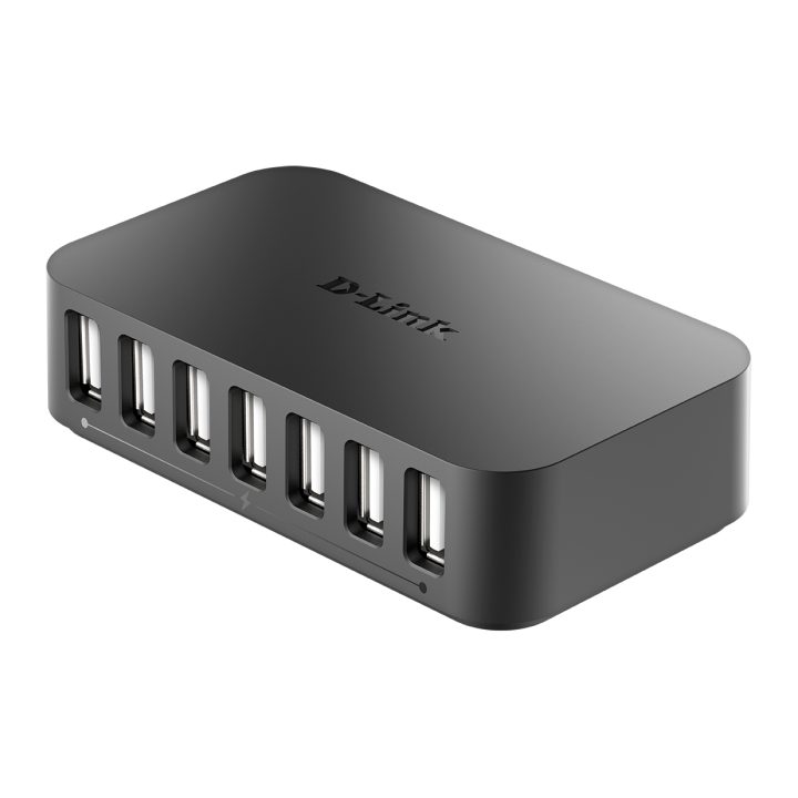 D-Link DUB-H7 USB 2.0 Type-B 480 Mbit/s Preto