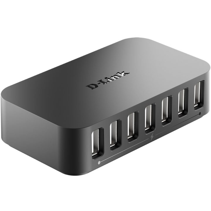 D-Link DUB-H7 USB 2.0 Type-B 480 Mbit/s Preto