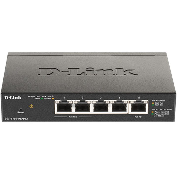 D-Link DGS-1100-05PDV2 Managed Gigabit Ethernet (10/100/1000) Power…
