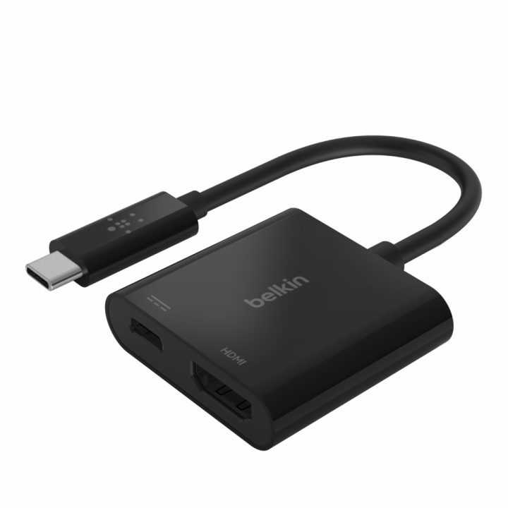 Adaptador USB-C para USB-C-HDMI Belkin macho-fêmea-preto (AVC002BTBK)