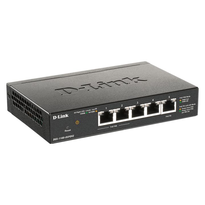 D-Link DGS-1100-05PDV2 switch Gerido Gigabit Ethernet (10/100/1000)…