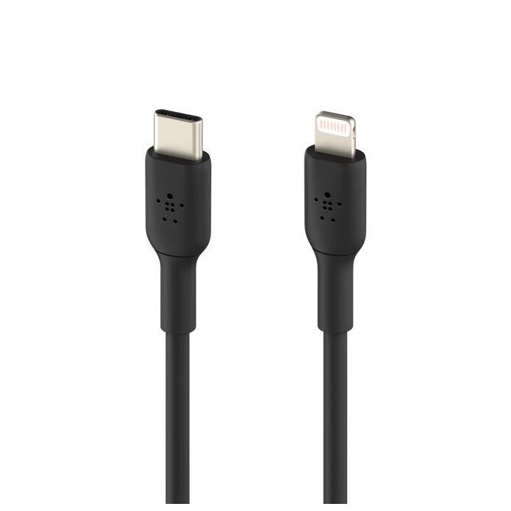 Cabo Lightning para USB-C Belkin 1m-macho-macho-negro (CAA011DS1MBK)