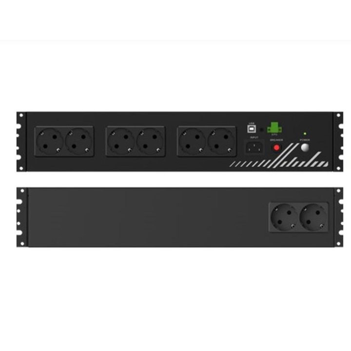 Phasak PH 9202 800VA 19" Compact Rack UPS 0.8kVA