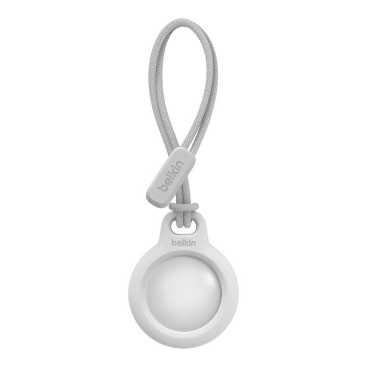 Belkin F8W974BTWHT Keychain for Apple AirTag White with Strap