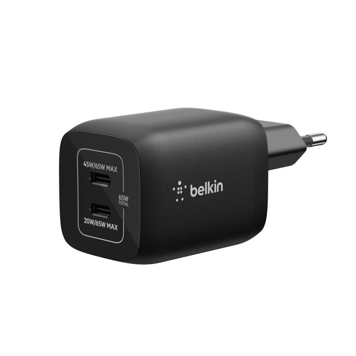 Belkin Power Adapter - 65 watts - Power Delivery 3.1 - 2 Output…