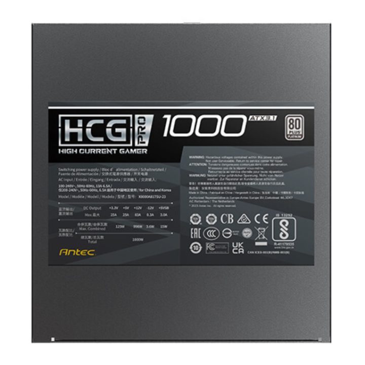 Antec HIGH CURRENT GAMER HCG1000 PRO Platinum ATX 3.1 Power Supply…