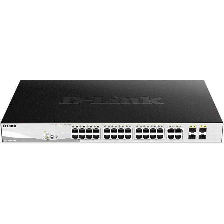 D-Link DGS-1210-28P Managed L2 Gigabit Ethernet (10/100/1000) Power…