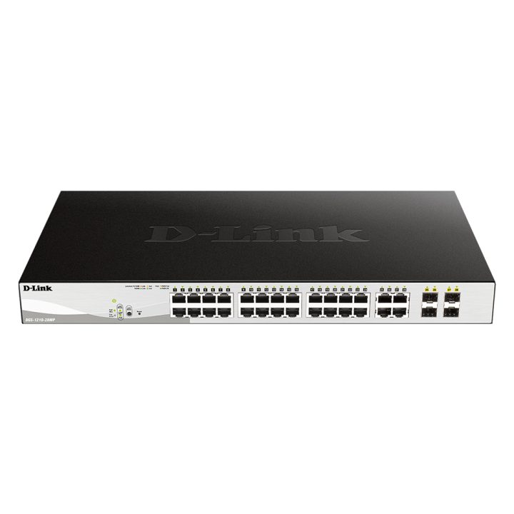 D-Link DGS-1210-28P Managed L2 Gigabit Ethernet (10/100/1000) Power…