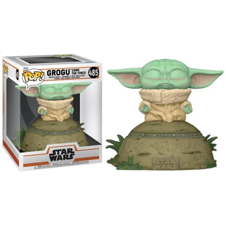Funko Pop! Deluxe Star Wars – The Mandalorian The Child Usando a…
