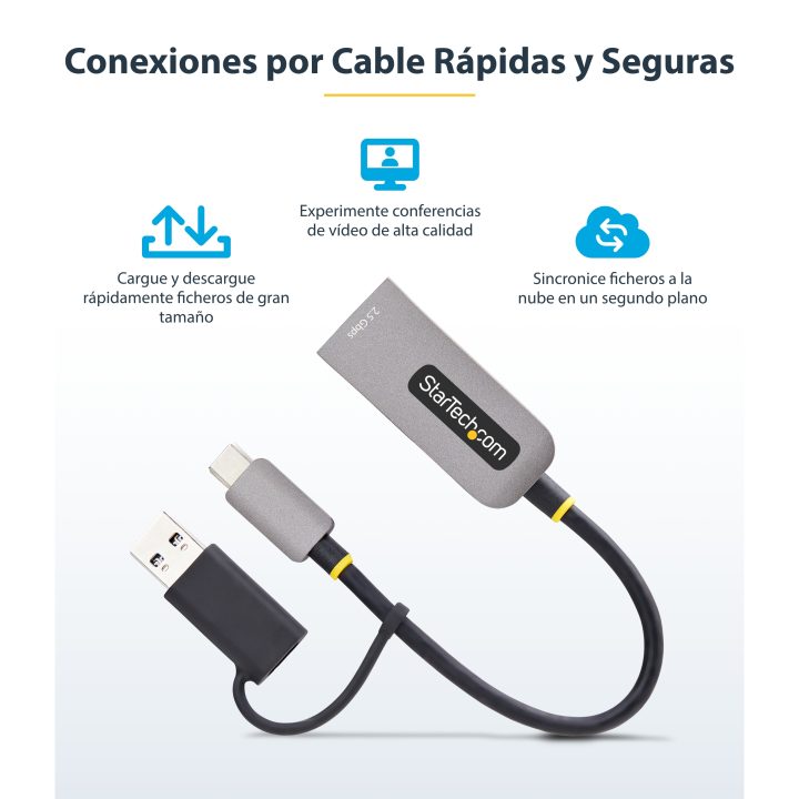 StarTech.com Adaptador de Rede Ethernet USB Tipo C para RJ45 -…
