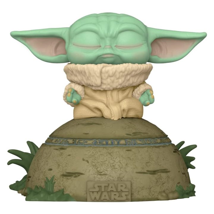 Funko Pop! Deluxe Star Wars – The Mandalorian The Child Using the…