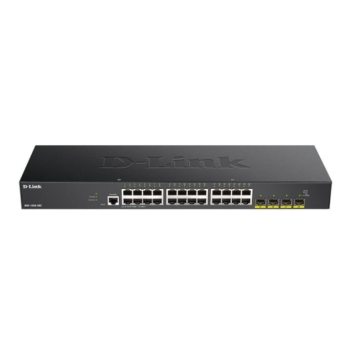 D-Link DGS-1250-28X Managed L3 Gigabit Ethernet (10/100/1000) Black