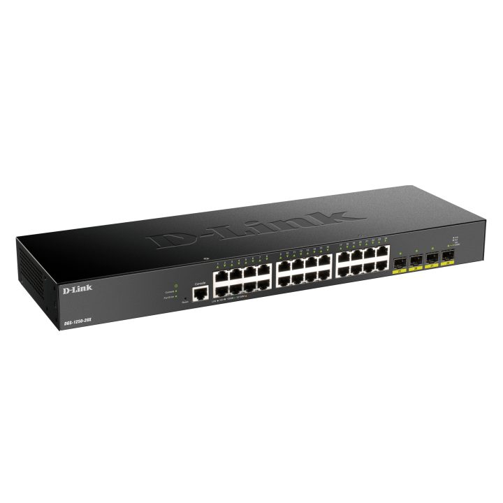 D-Link DGS-1250-28X Managed L3 Gigabit Ethernet (10/100/1000) Black