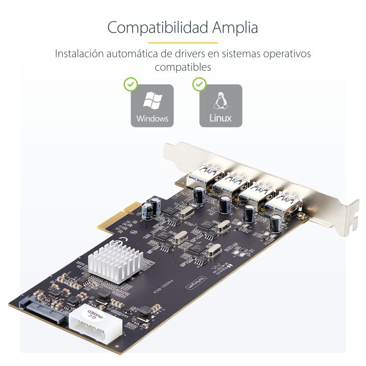 StarTech.com Placa PCI Express de 4 Portas USB-A - Placa PCIe USB 3.2…