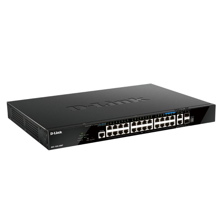 D-Link DGS-1520-28MP/E L3 Managed Gigabit Ethernet (10/100/1000)…