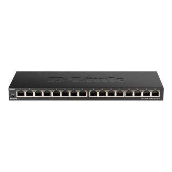 D-Link DGS-1016S No administrado Gigabit Ethernet (10/100/1000) Negro