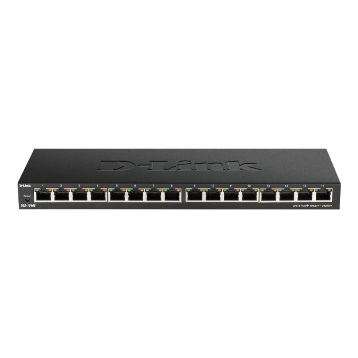 D-Link DGS-1016S Não Gerido Gigabit Ethernet (10/100/1000) Preto