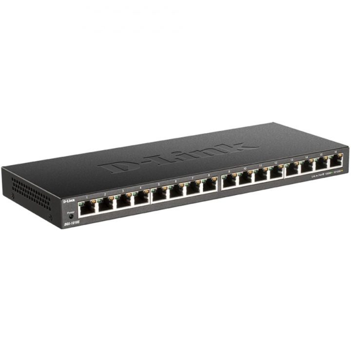 D-Link DGS-1016S Não Gerido Gigabit Ethernet (10/100/1000) Preto